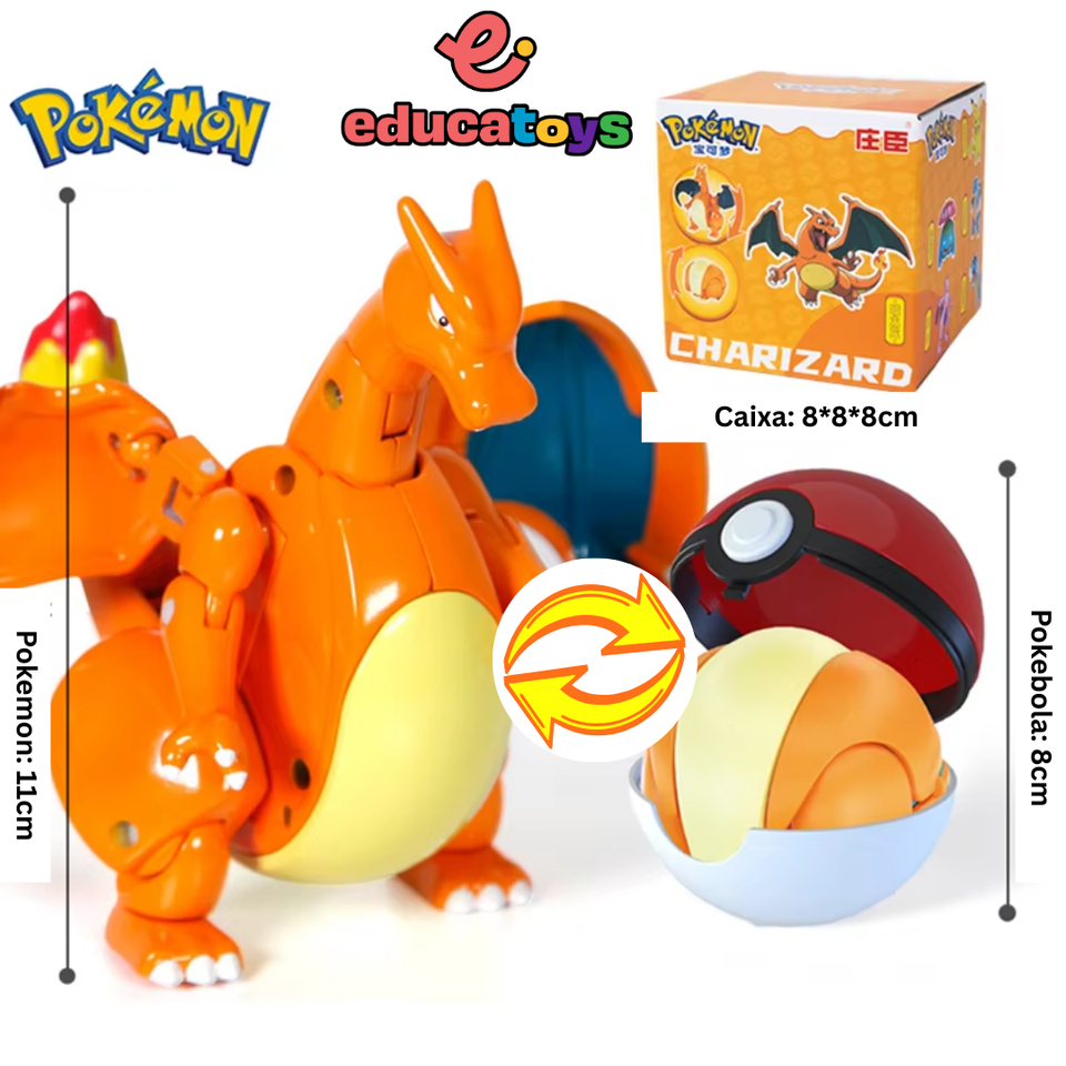 Charizard con Pokébola Interactiva | Pokémon Coleccionable