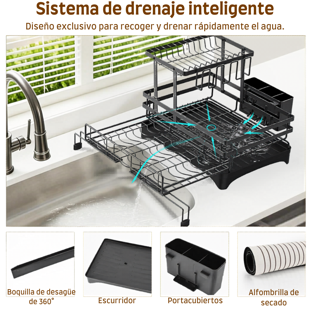 EscurreMax™ — Más espacio y organización para tu cocina.